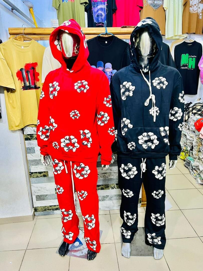 Ensemble de survêtement à capuche floral