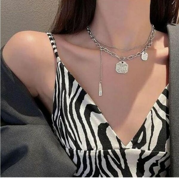 Collier Chaîne en Acier Inoxydable