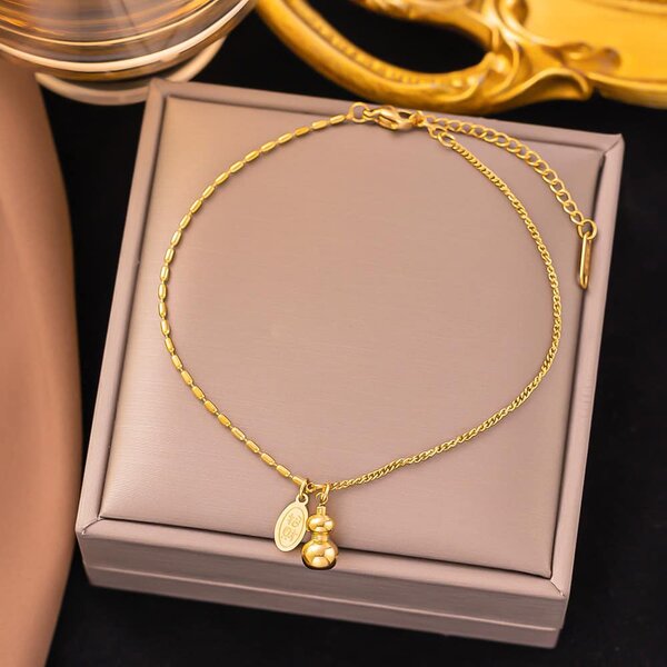 Magnifique bracelet chaîne pour femme, plaqué or