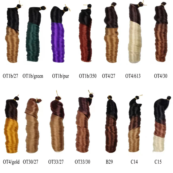 Spiral curly hair extension