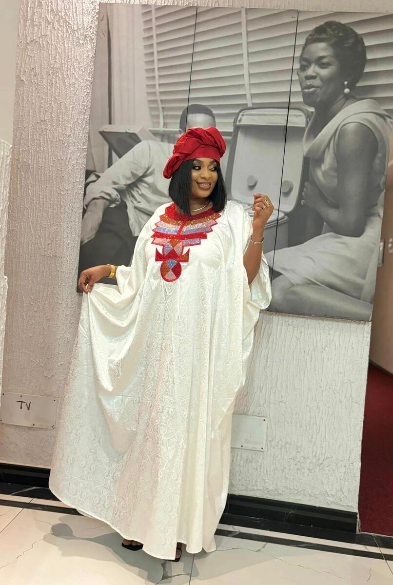 BOUBOU PERLÉ + FOULARD CHANTOUM rouge