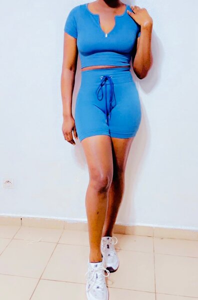 Ensemble sportif femme bleu