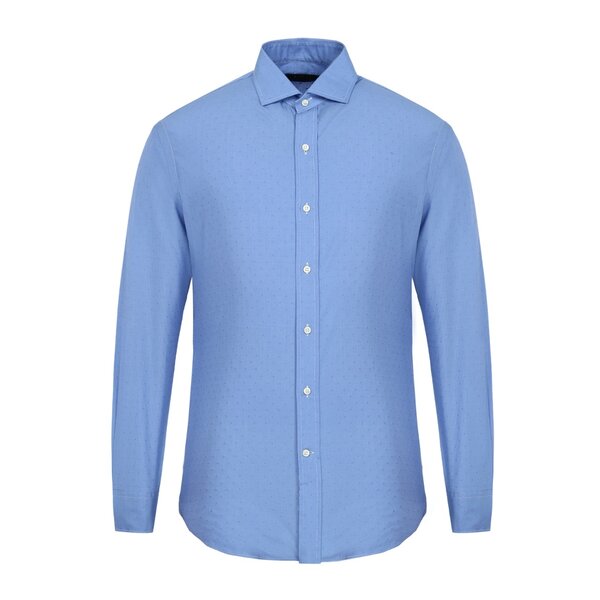 Long sleeves blue shirt for men