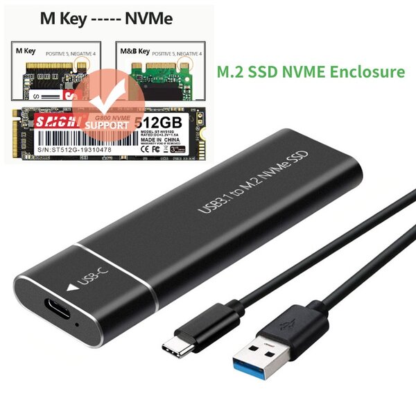 SSD M.2 Enclosure Case
