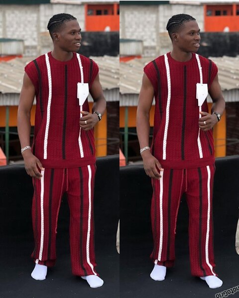 Ensemble dashiki rouge
