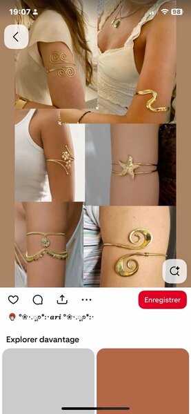 Bracelet doré design unique