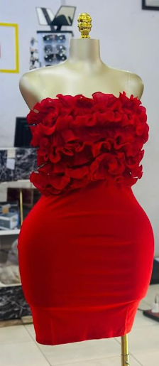 Mini Dress red
