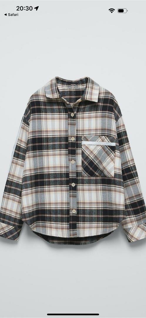 Продаю рубашку для девочки от фирмы zara абсолютно новая