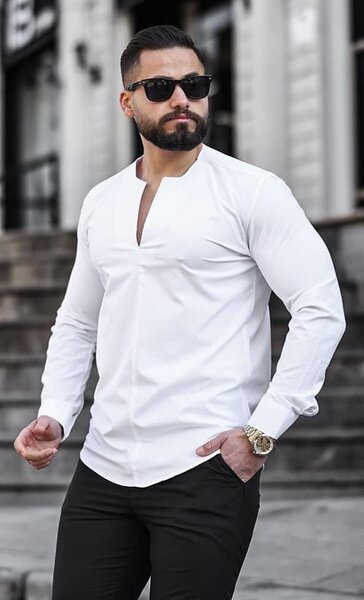 Chemise col ouvert