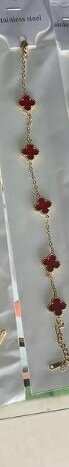 Bracelet with red inserts