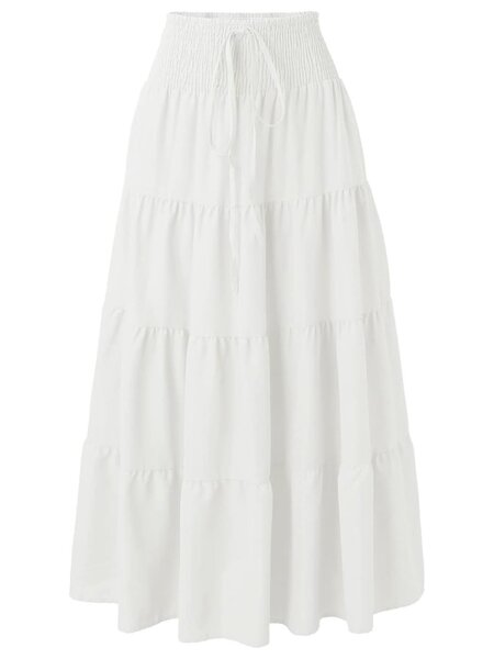 Jupe longue blanc élégante