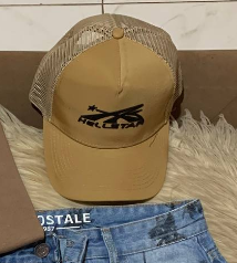 brown cap
