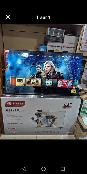 TV smart Android 43 pouce