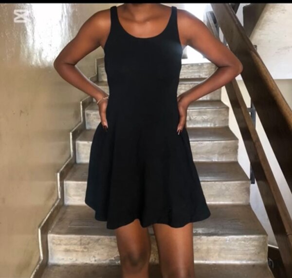 Thrift flared dress