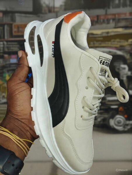 Baskets tendance homme blanc