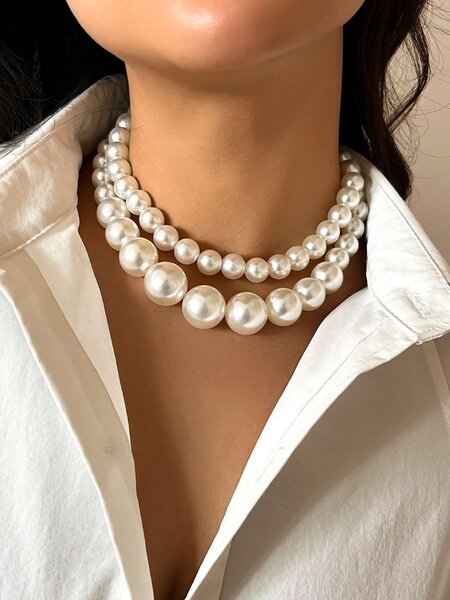 Collier et Boucles d'Oreilles Perles Élégantes