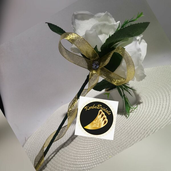 Bouquet and brooch