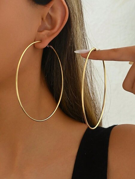 Boucles d'oreilles créoles dorées