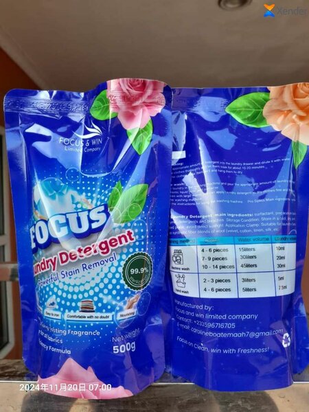 Focus liquid laundry detergent