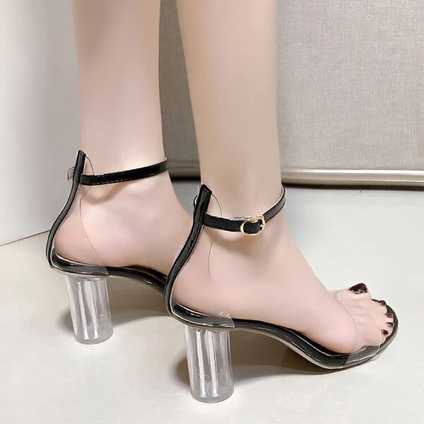 Transparent heels