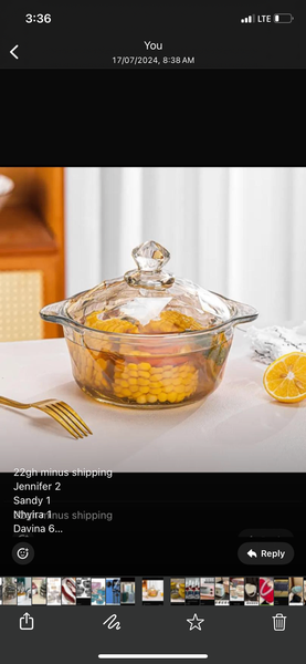 Glass bowl