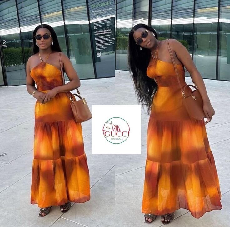Robe longue d'été colorée