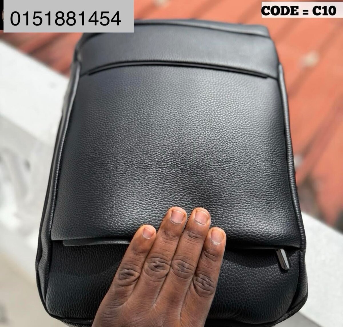 Sac à dos en cuir élégant