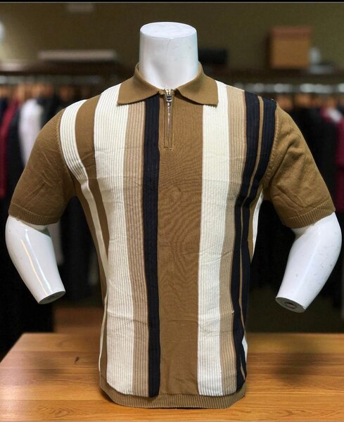 Polo rayé homme élégant