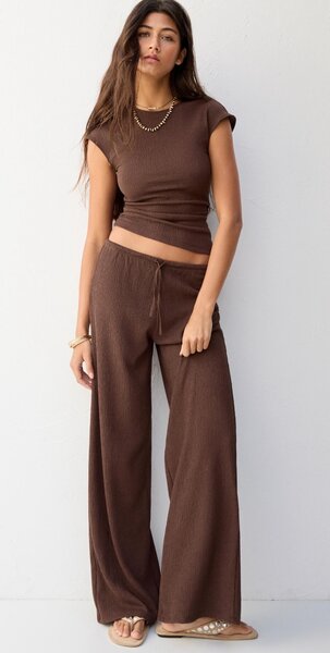 Ensemble Décontracté Femme Marron