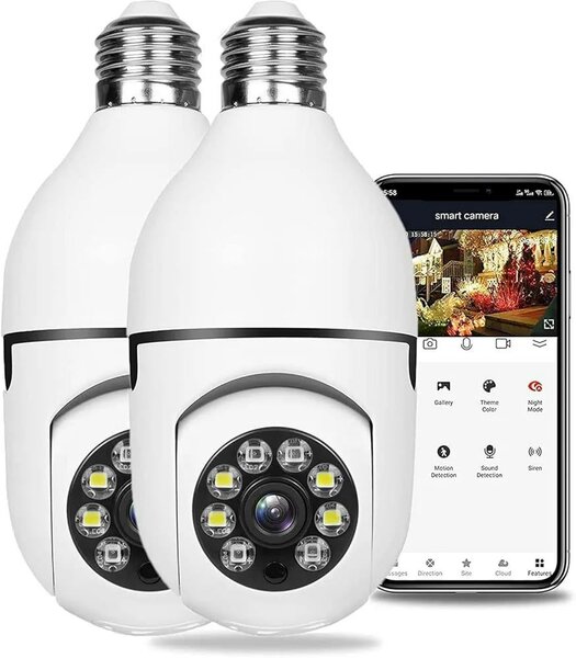 Caméra de surveillance rotative avec détection de Mouvement