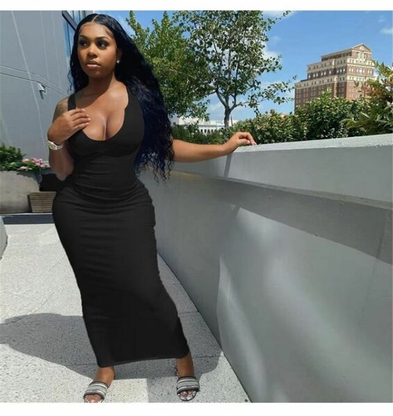 Robe longue noir