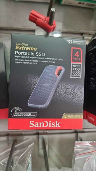 External hard drive Available