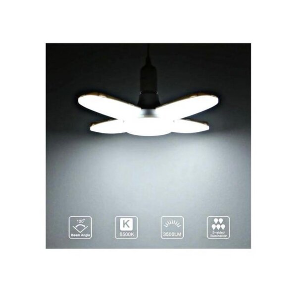 Ampoule Led Crochet Sous Forme De Ventilateur Très Puissant