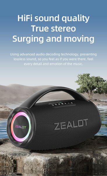 Enceinte Bluetooth Puissante 80W Zealot