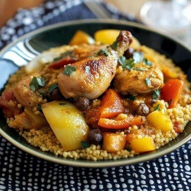 Couscous au Poulet Épicé