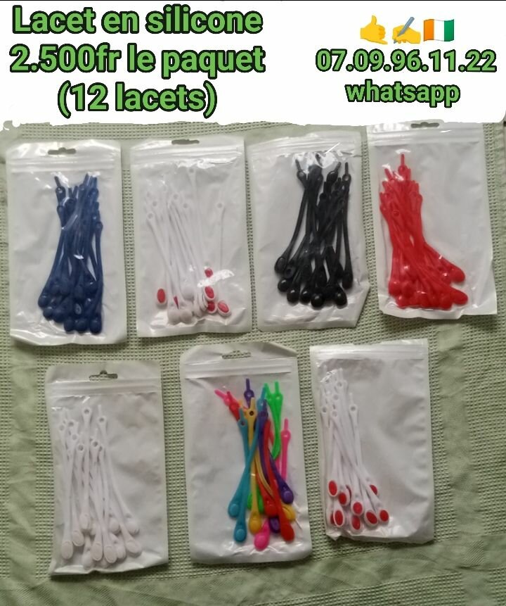 Lacets élastiques colorés