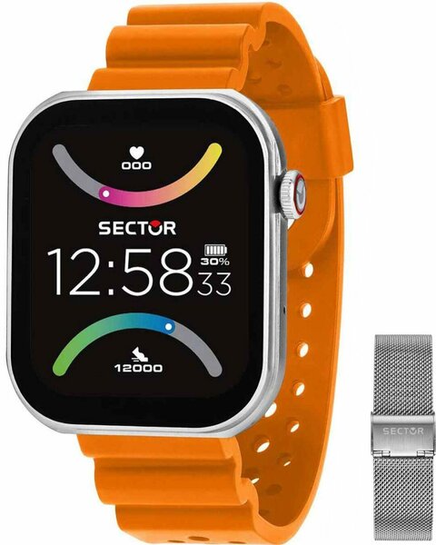 Montre connectée sport orange