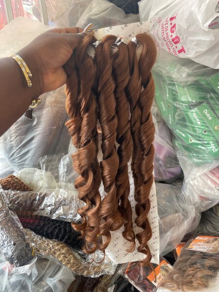 French curly braid