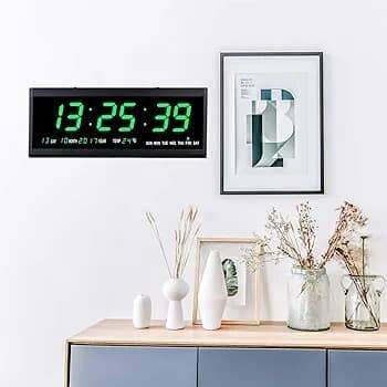 Horloge murale numérique LED multifonction