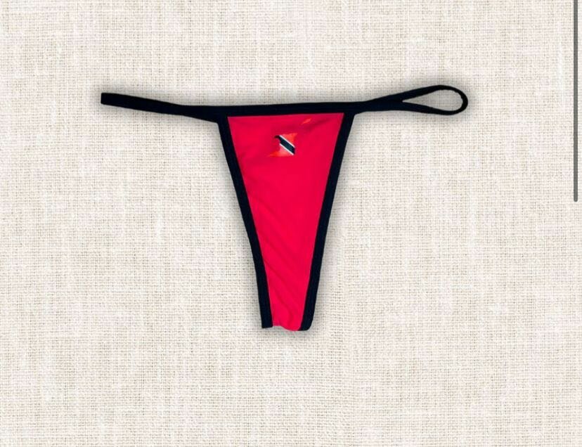 Bikini rouge élégant femme