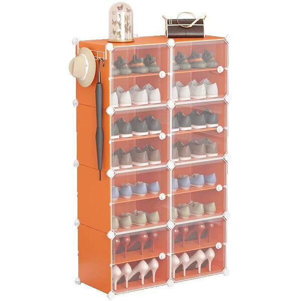 Plastic shoe rack