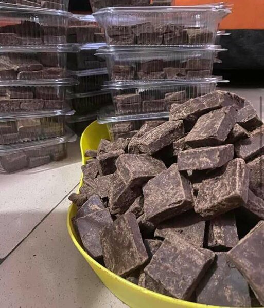 Grandes blocs de chocolat artisanal