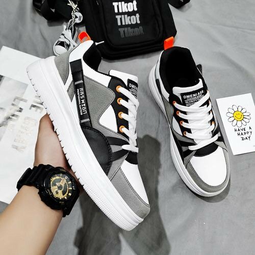 Fashion Casual Classic Board Sneakers - Grey