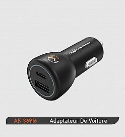 Adaptateur Voiture AK-36916 (20W + 18W)