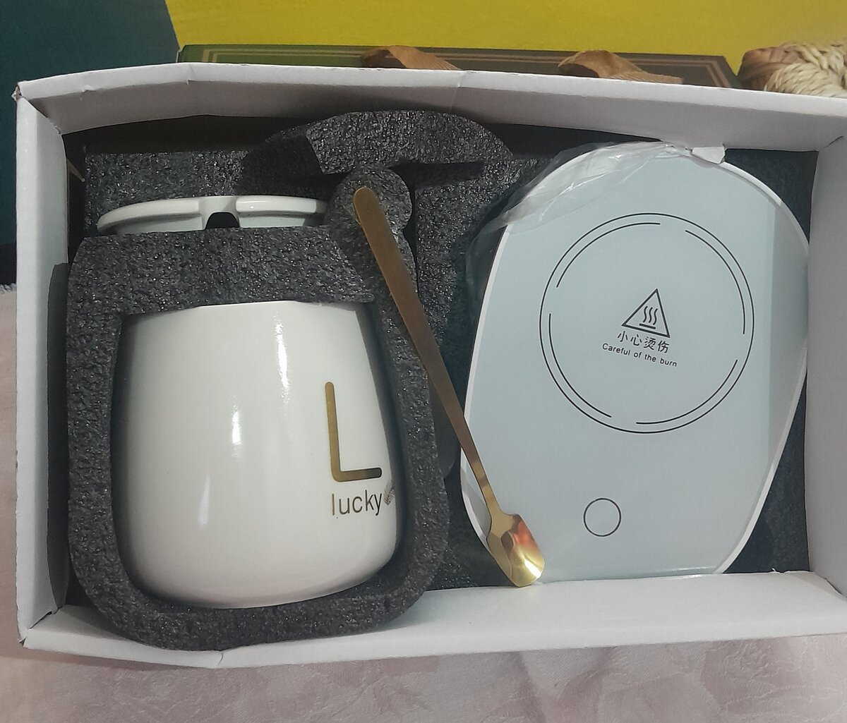 Tasse chauffante