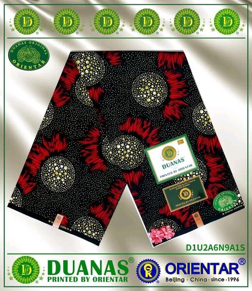 Tissu noir rouge