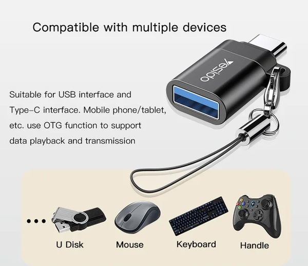 Adaptateur OTG USB vers type C
