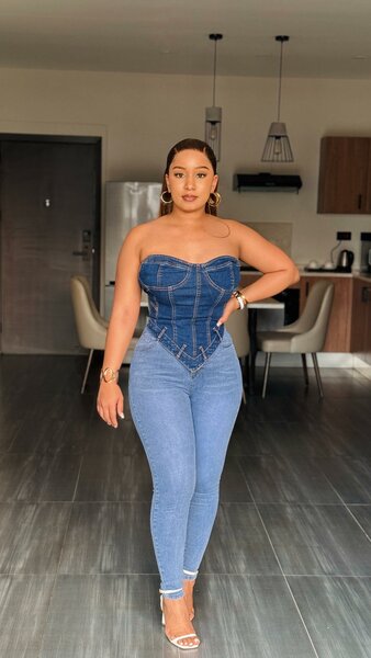 Denim top