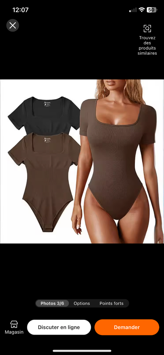 Body moulant femme