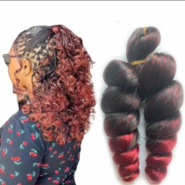Bouncy curly braids
